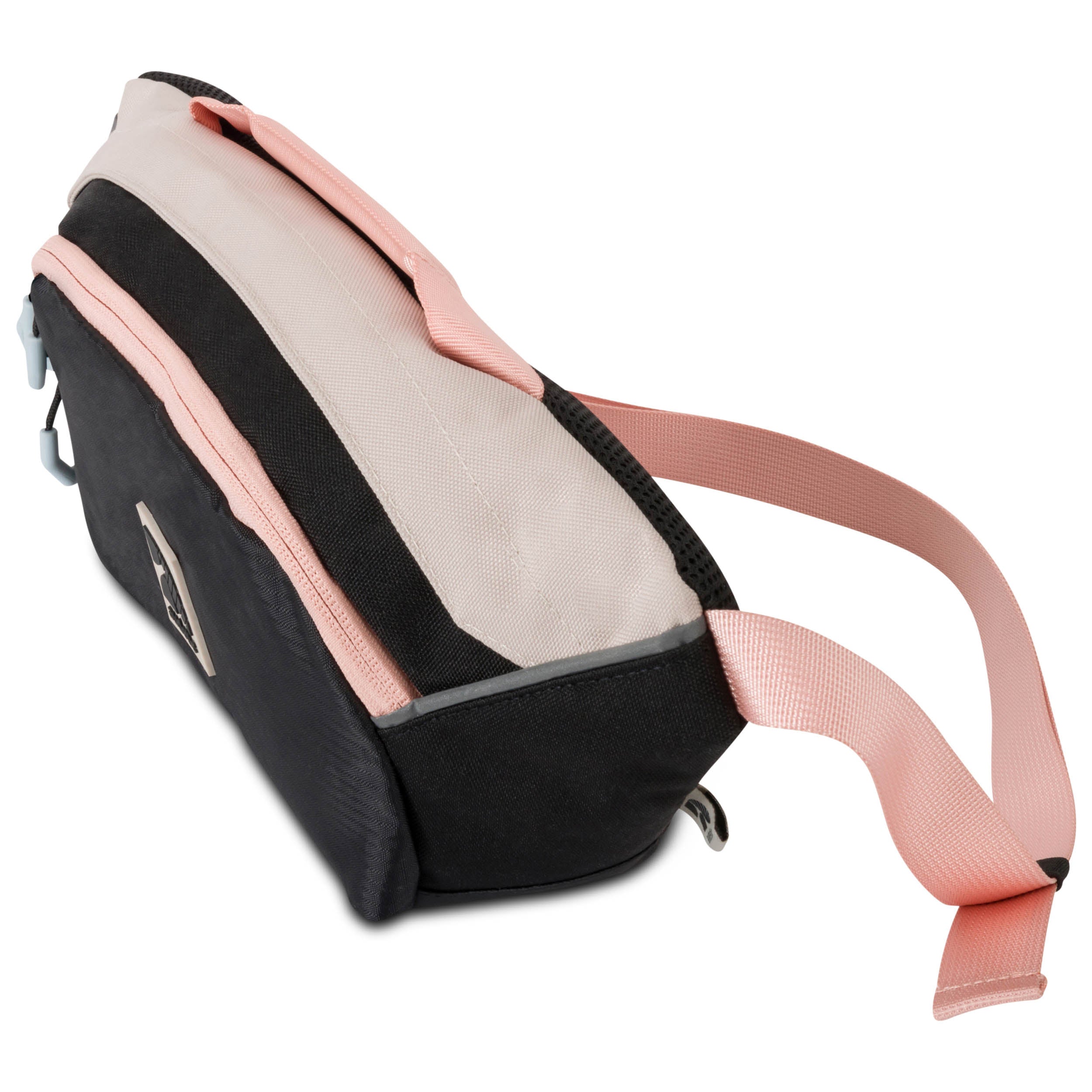 Bauchtasche DRIP in Schwarz und Rosa mit verstellbarem Gurt und zwei Reißverschlussfächern