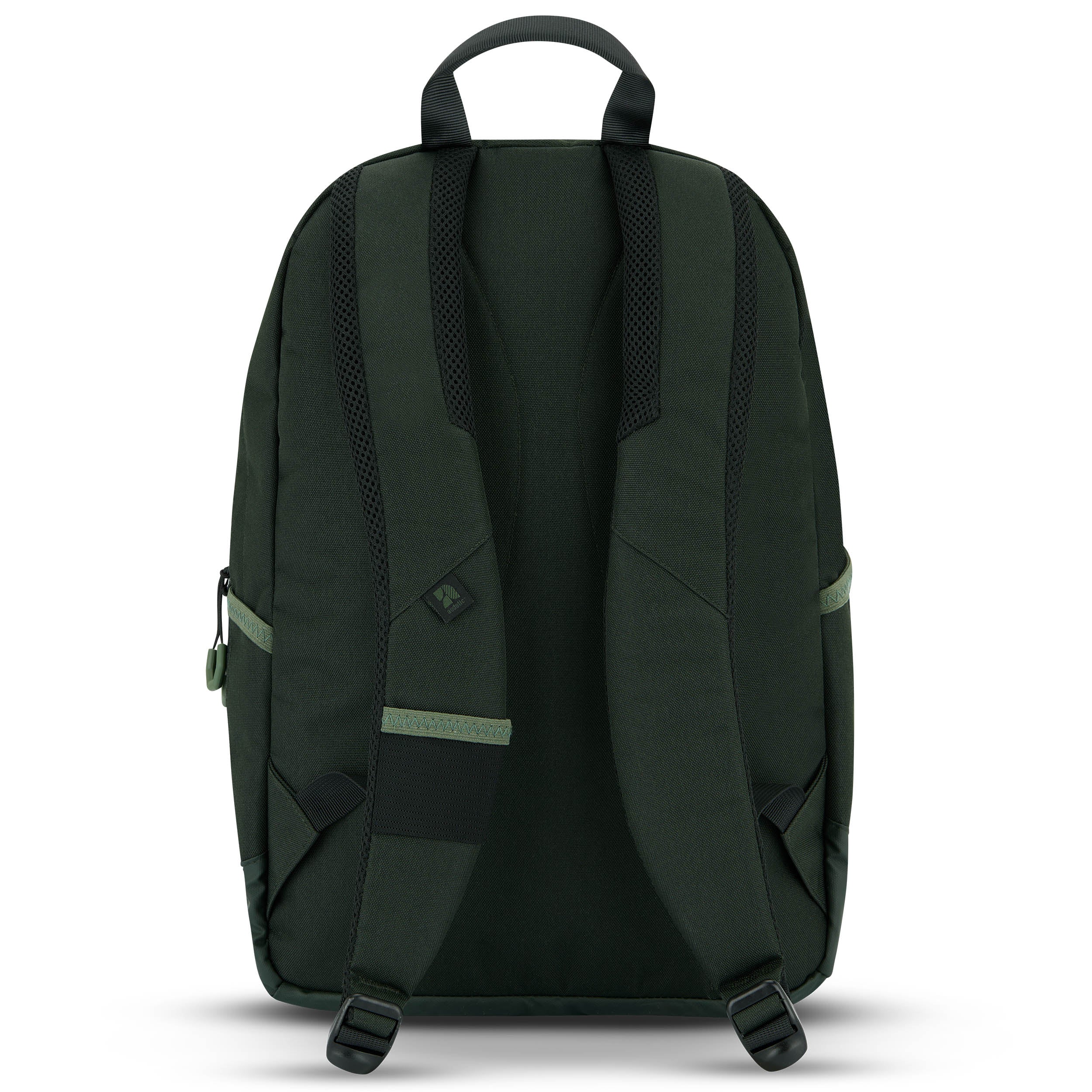Schwarzer Schulrucksack FLEX mit gepolsterten, verstellbaren Schultergurten und Trageschlaufe