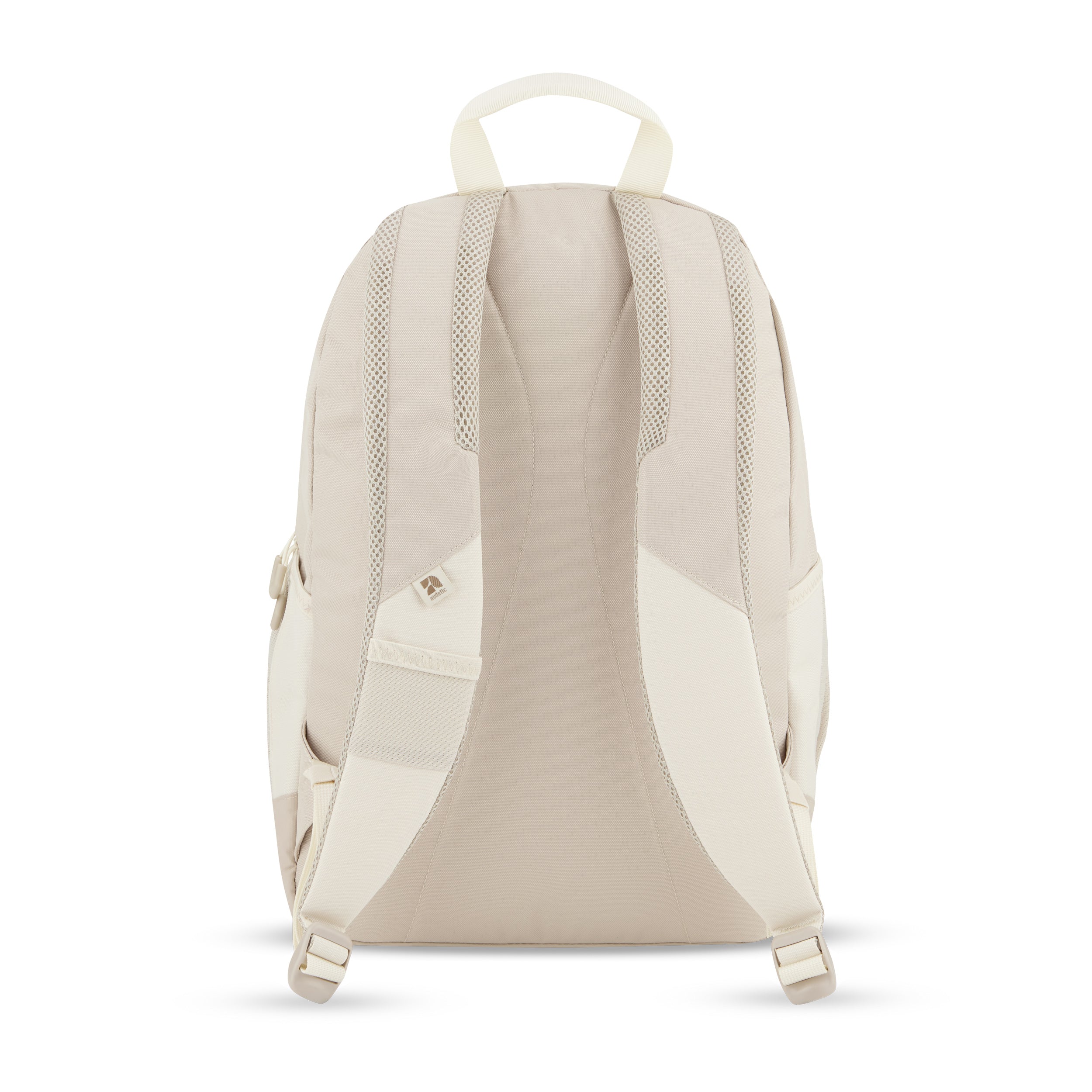 Beiger Schulrucksack FLEX von Audetic mit gepolsterten Rückenteilen und verstellbaren Schultergurten
